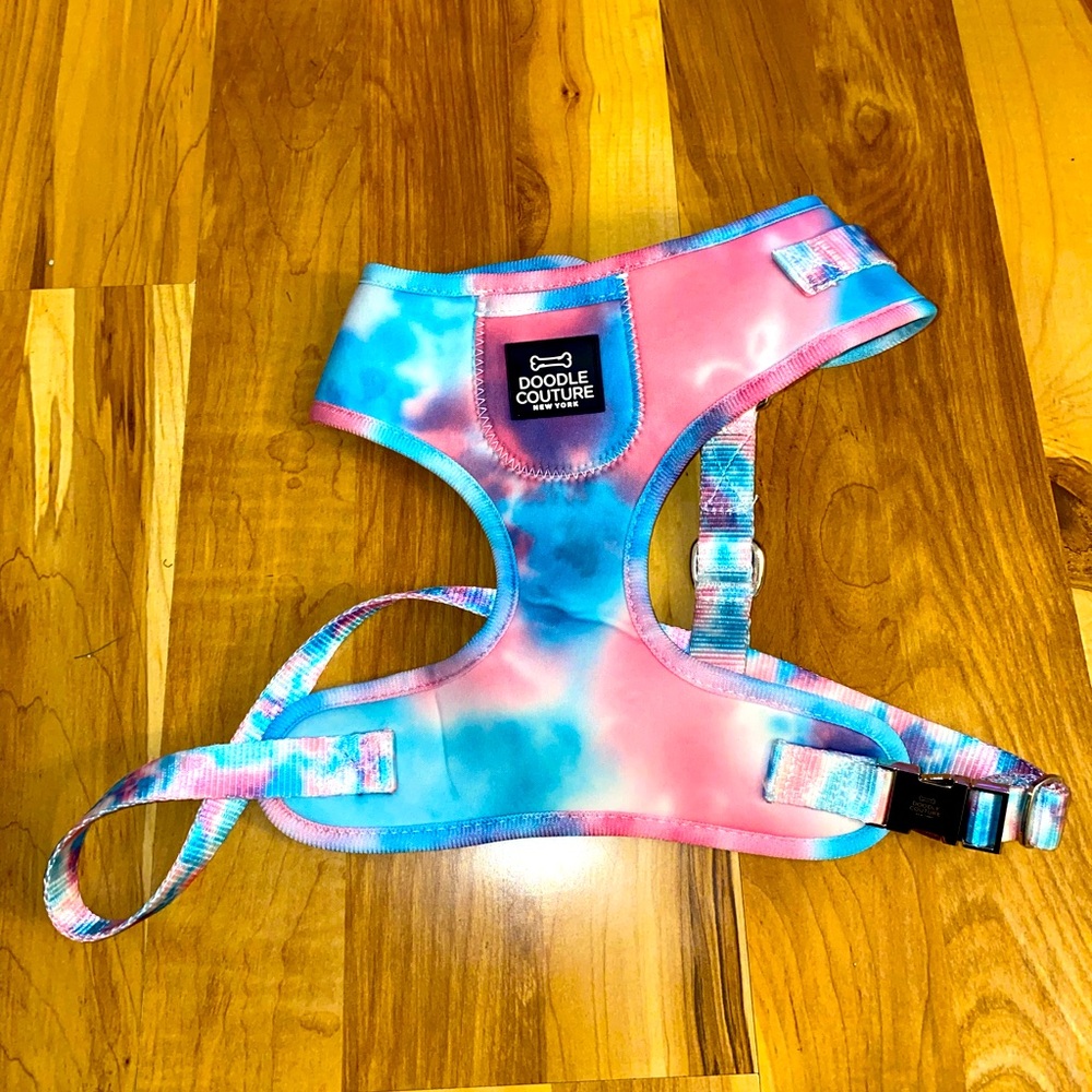 Doodle Couture Large Dog Harness Tie Dye